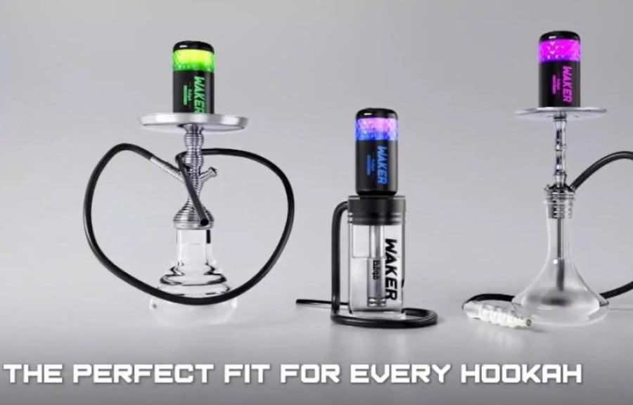 بودات شيشة وايكر 5000 سحبة تفاحتين WAKER SHISHA PODS 5000PUFFS TWO APP