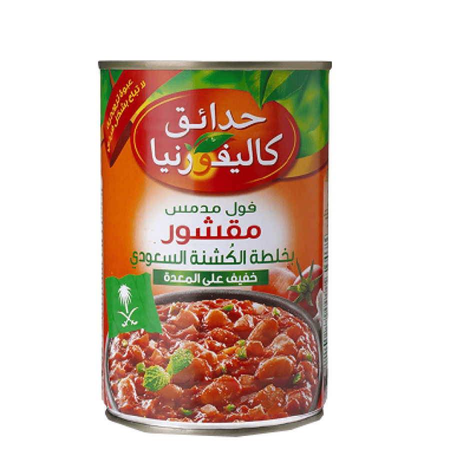 فول مدمس مقشور بارد