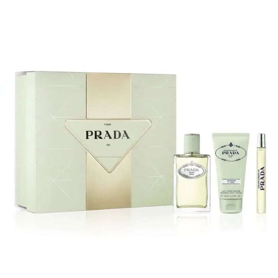 طقم برادا ميلانو آيريس او دو بارفان 100 مل عطر بخ 10مل بودي لوشن 50مل