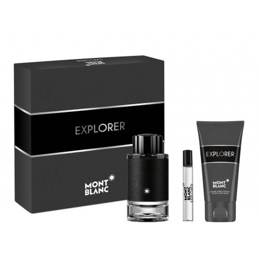 طقم مونت بلانك اكسبلورر او دو بارفيوم (عطر 100مل+عينة للشنطة 7.5مل+افترشف 100مل)