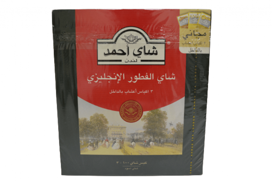 شاي احمد الفطور الأنجليزي 100+3 اكياس