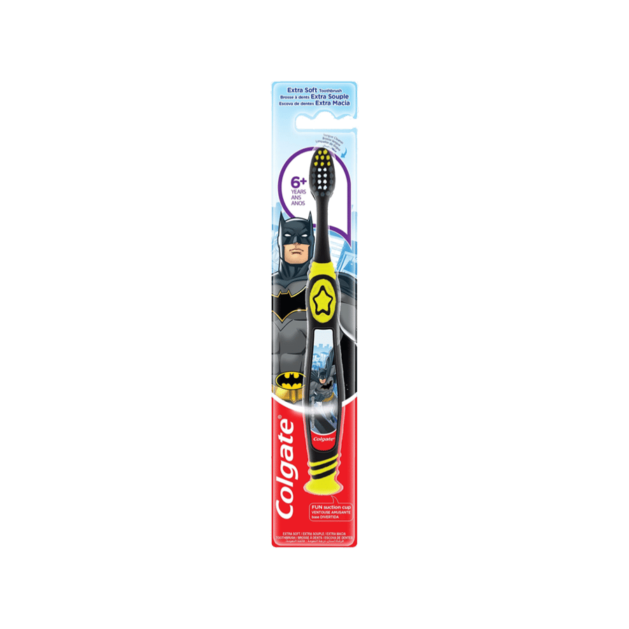 فرشاة اسنان كولجيت باتمان فائقة النعومة من عمر 6 سنوات وأكثر-COLGATE T/B BATMAN 6+ YEARS EX SOFT