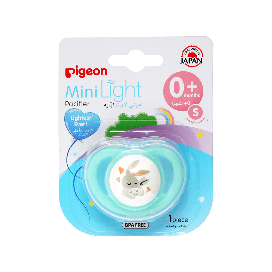 بيجون ميني لايت لهاية للاطفال مقاس سمول ارنب-PIGEON MINI LIGHT PACIFIER (S) RABBIT