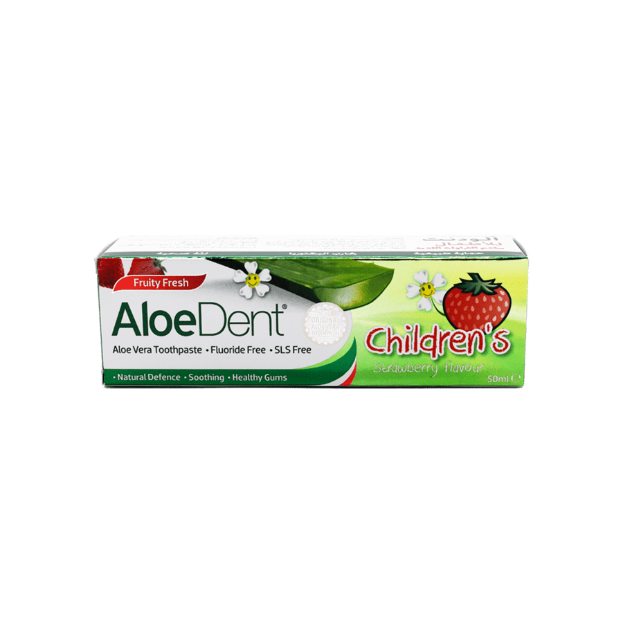 الو دنت -معجون أسنان للأطفال بطعم الفراولة -50 مل-ALOE DENT CHILDREN''S STRAWBERRY T/P 50ML