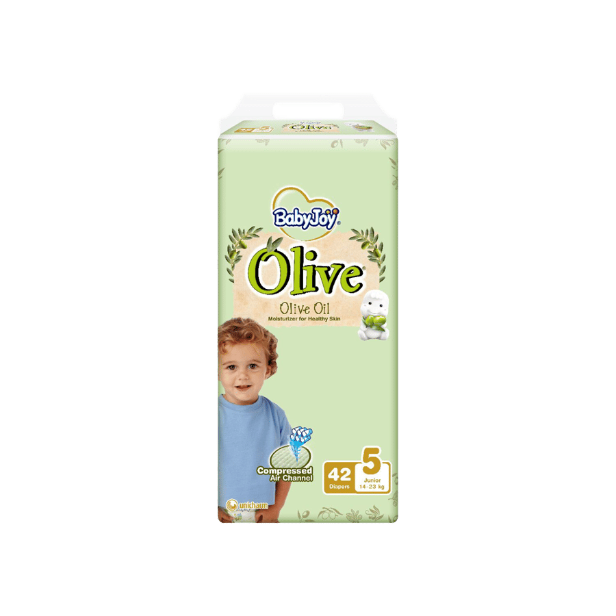 بيبي جوي حفاظات للأطفال عناية  رقم 5 - 42 حبة-BABYJOY OLIVE NO-5 42''