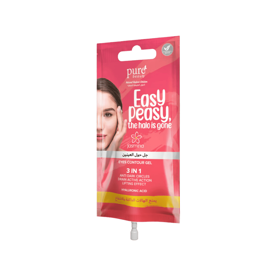 بيور جل حول العين 3×1   15 مل-PURE EASY PEASY EYE CONTOUR GEL 3 IN 1 15ML