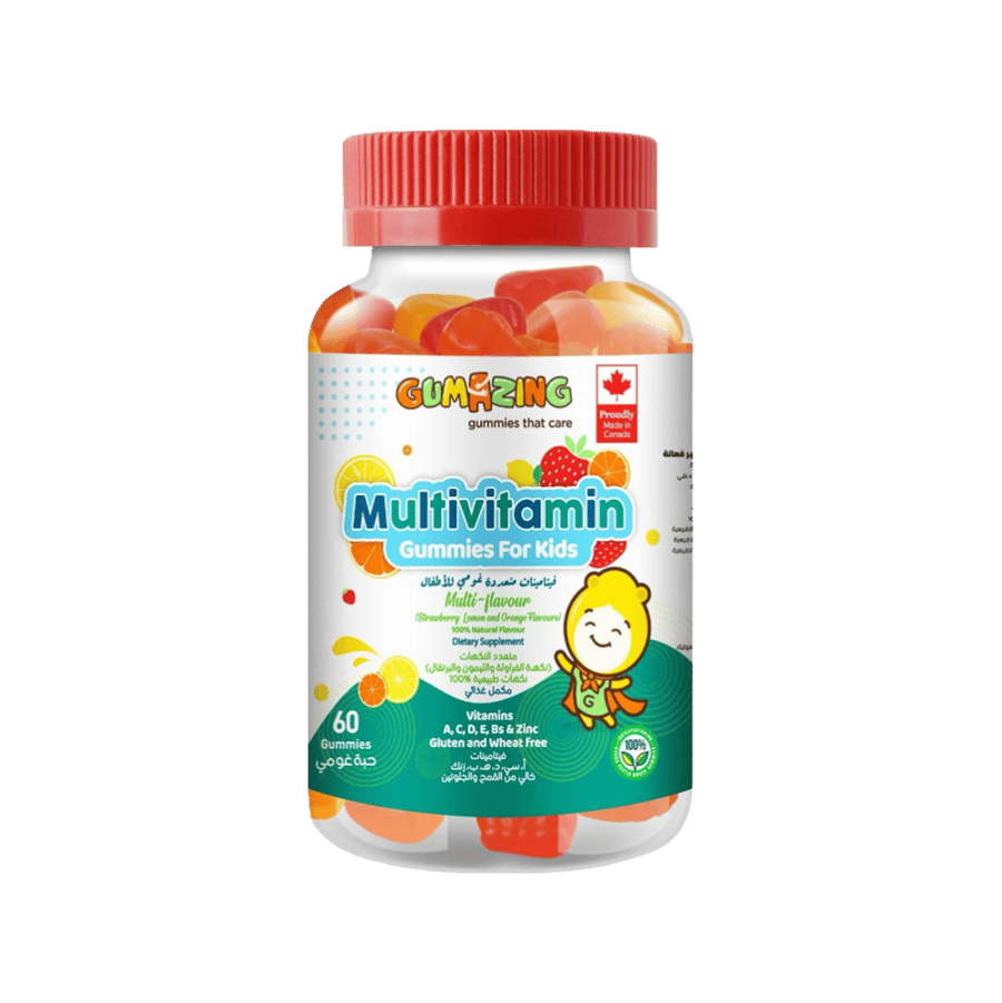 فيتامينات متعددة للأطفال من جومازينج - 60 قطعة حلوى-GUMAZING MULTIVITAMIN FOR KIDS 60GUMMIES