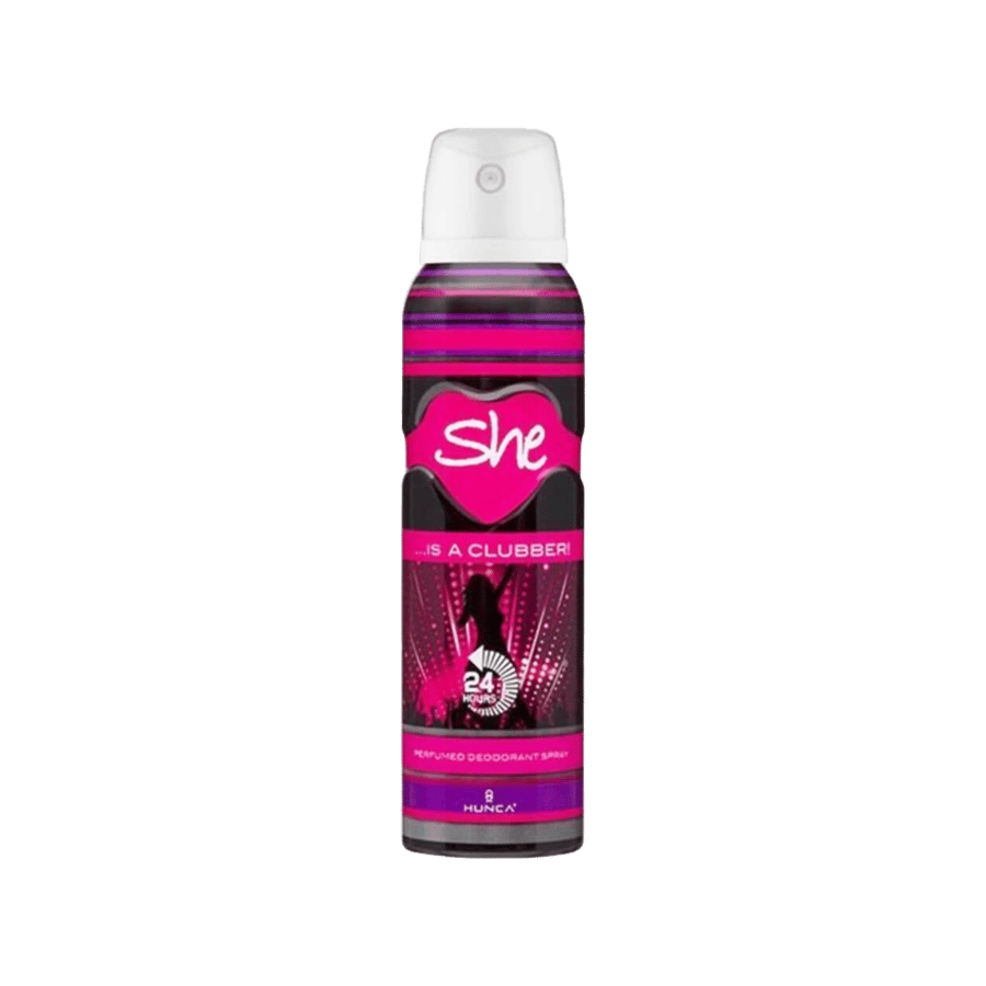مزيل عرق از ايه كلوبر للنساء من شي 150مل-SHE IS A CLUBBER DEODORENT SPRAY 150ML