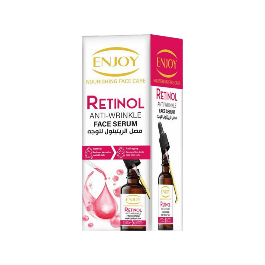 انجوي سيروم  الريتينول المضاد لتجاعيد للوجه 50 مل-ENJOY RETINOL ANTI-WRINKLE FACE SERUM 50 ML