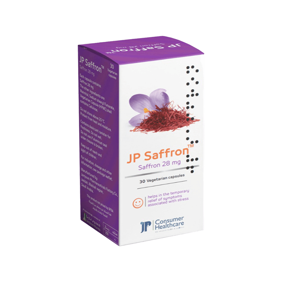 جي بي زعفران 28 مg 30 كبسولة JP SAFFRON 28MG 30CAP