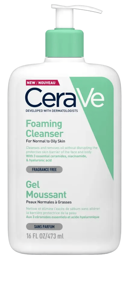سيرافي غسول رغوة للبشرة 473 مل-(IMP) CERAVE FOAMING CLEANSER GEL 473ML