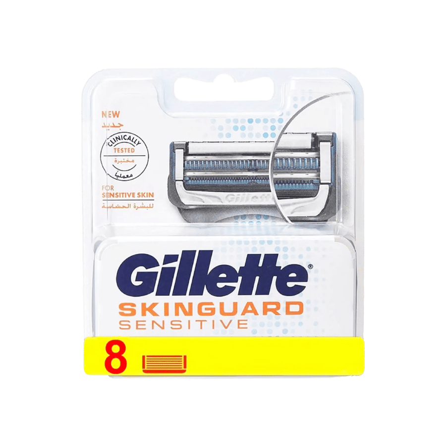جيليت سكين قارد سنستف  8 قطع 25  -GILLETTE SKINGUARD SENSITIVE 8'' 25  BLADE