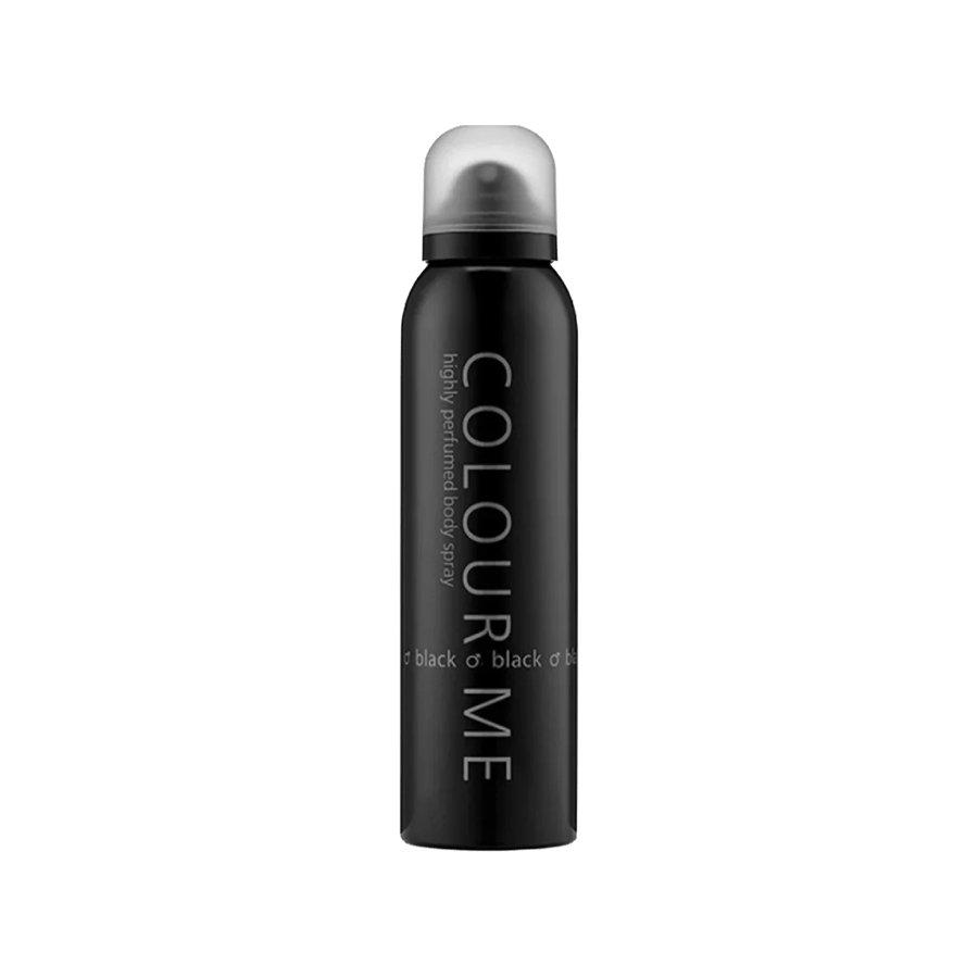 بخاخ الجسم كولور مي 150 مل (أسود)-COLOUR ME BODY SPRAY 150 ML (BLACK)