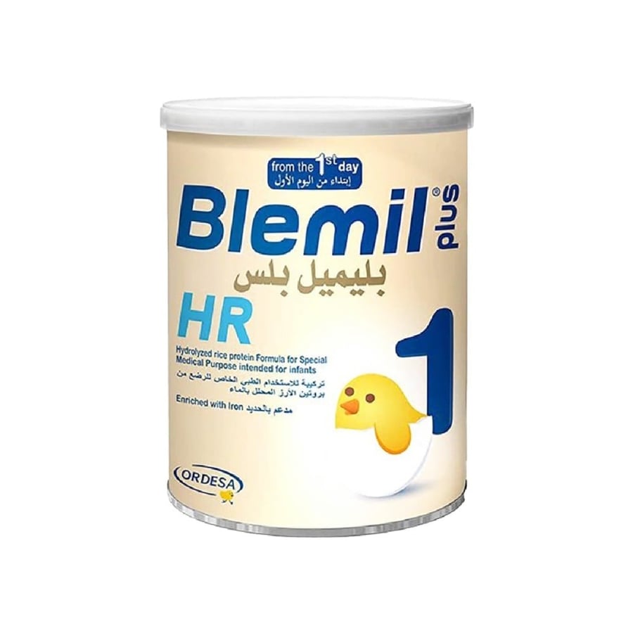 بليميل بلاس رقم1 اتش ار حليب بودرة للأطفال 400جرام-BLEMIL PLUS 1HR MILK 400GM