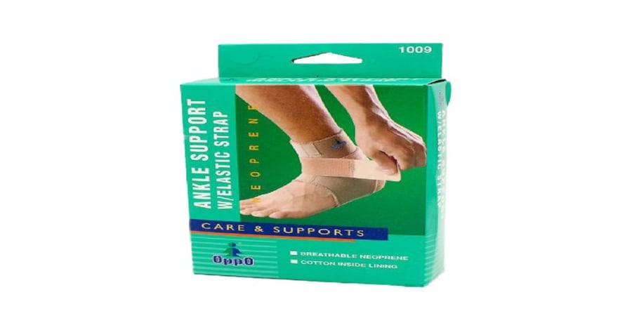 اوبو دعامة الكاحل مع حزام مطاطي 1009-OPPO ANKLE SOPP W/ELASTIC STRAP 1009