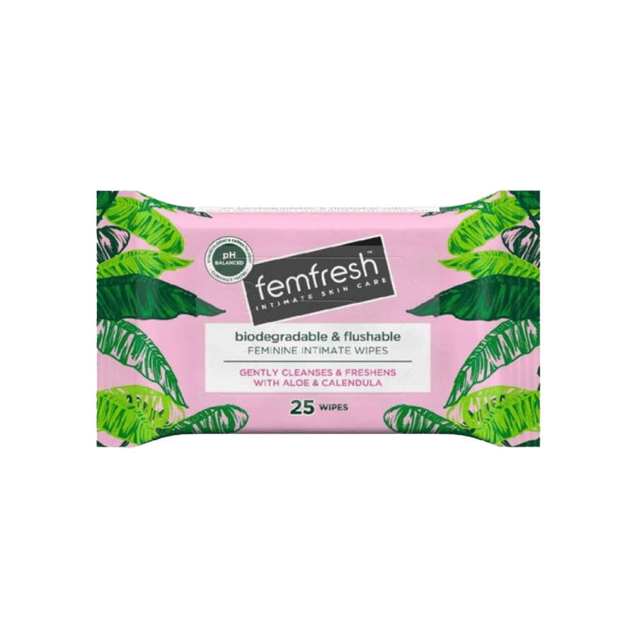 فيم فريش مناديل منعشة و مهدئة  25 منديل-FEMFRESH FRESHENING & SOOTHING 25 WIPES