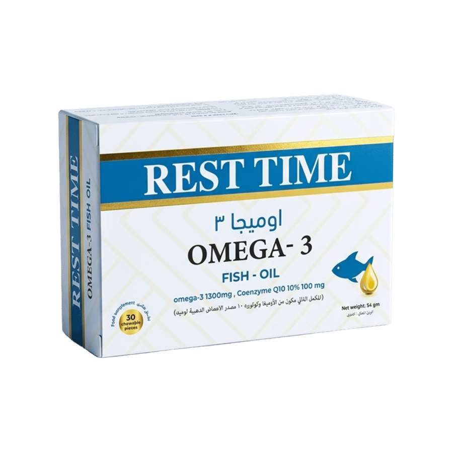 ريست تايم زيت السمك أوميجا 3 - 30 قرص REST TIME OMEGA-3 FISH OIL 30TAB