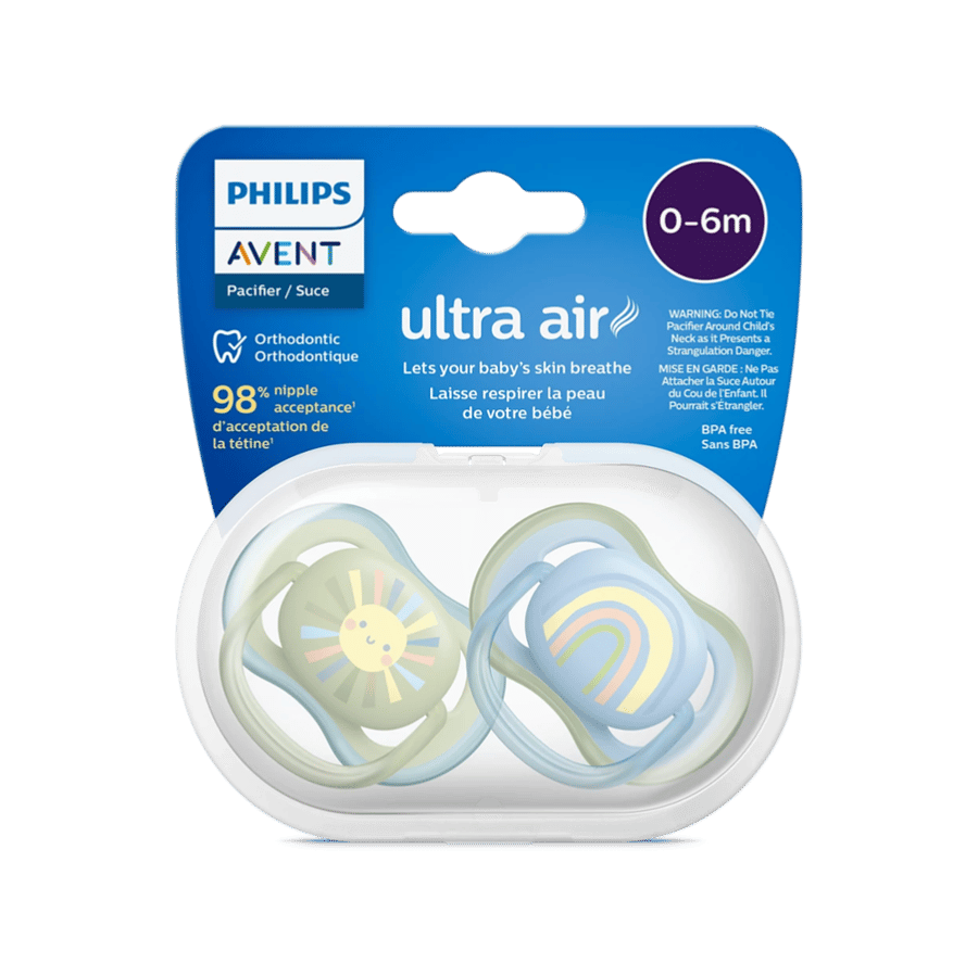 لهاية أفنت ألترا إير للأطفال من عمر 0 ​​إلى 6 أشهر SCF 085/58-AVENT ULTRA AIR SOOTHER 0-6M SCF 085/58