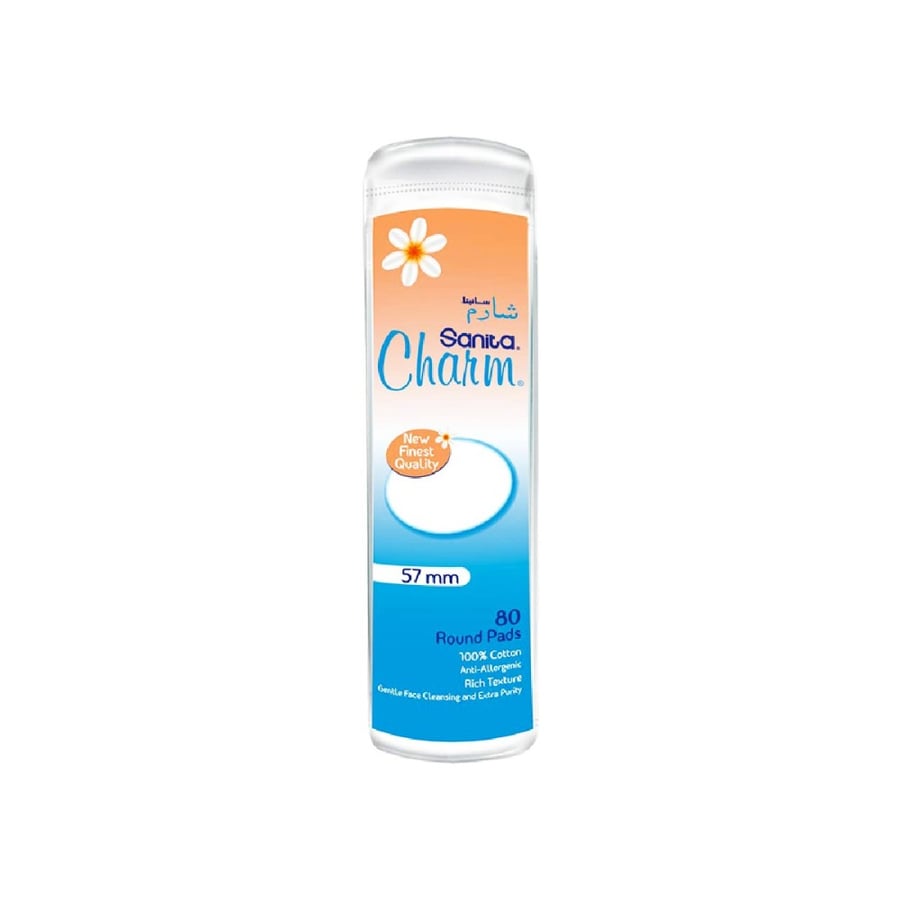 شارم بيوتي تاتش أعواد ـأذن 80 حبة-CHARM MAKEUP PADS 80 PADS