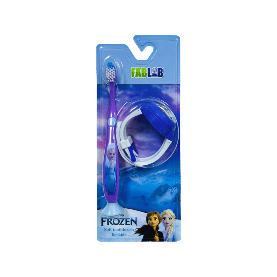 فرشاة أسنان فاب لاب المgدة مع هدية FABLAB FROZEN TOOTH BRUSH WITH GIFT
