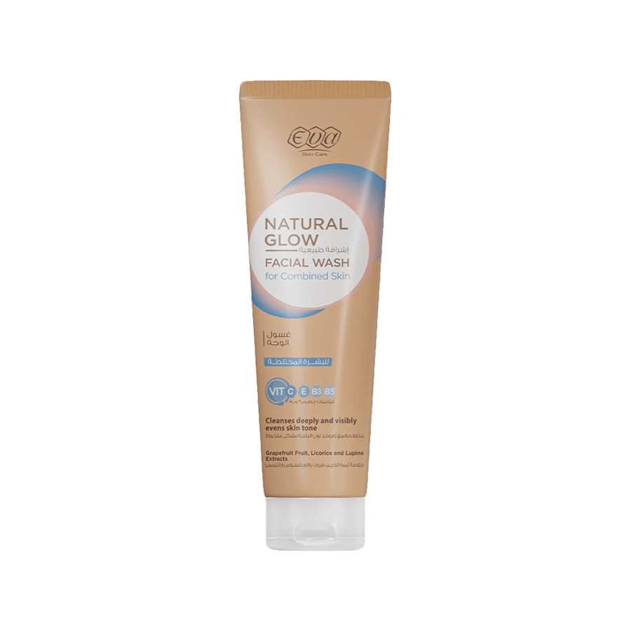 غسول إيفا ناتشورال جلو للبشرة المختلطة 100 مل EVA NATURAL GLOW F/WASH FOR COMBINED SKIN 100 ML