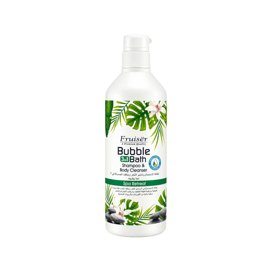 سائل استحمام فوار 3 في 1 من فرويزر، 1000 مل (منتجع صحي)-FRUISER BUBBLE 3IN1 BATH 1000 ML (SPA RETREAT)