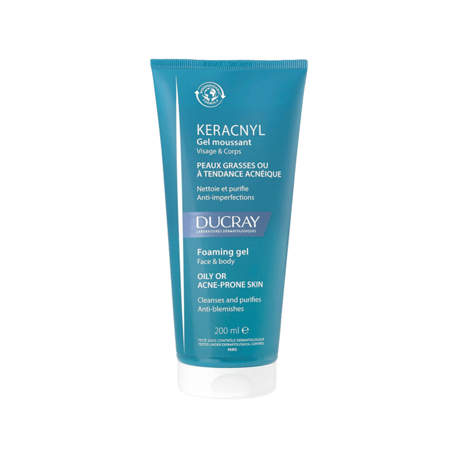 دوكراي جل رغوي للوجه والجسم 200 مل-DUCRAY FOAMING GEL FACE & BODY 200ML