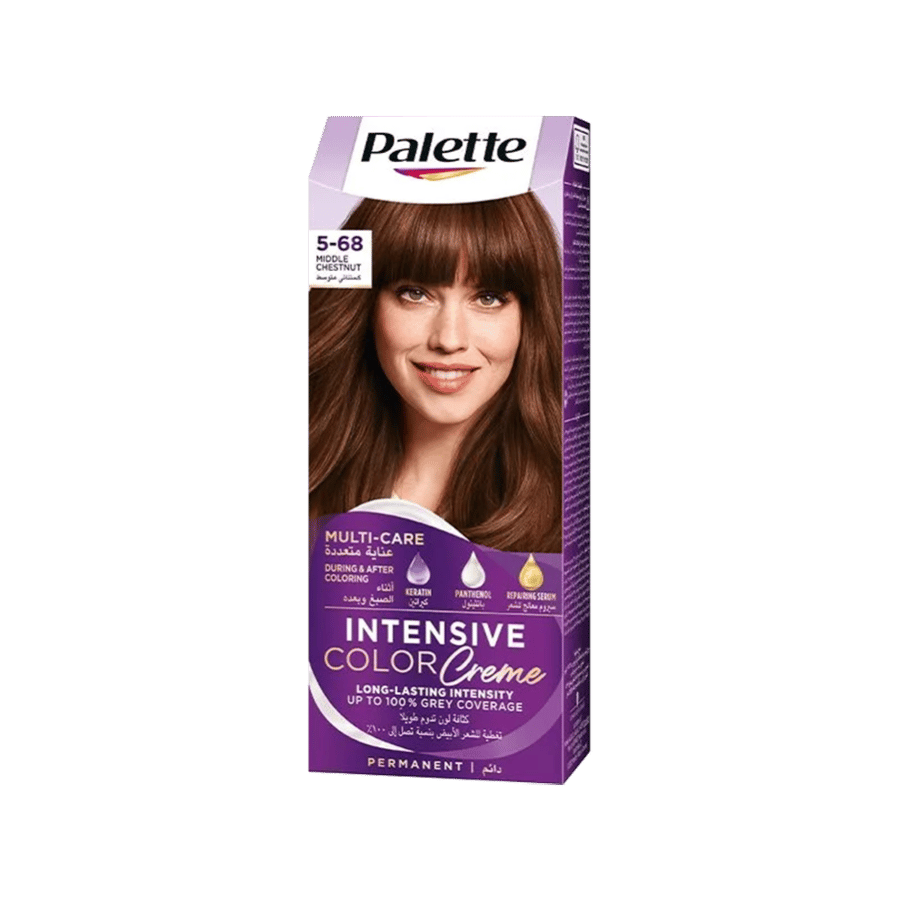 باليت صبغة للشعر كستنائي متوسط (5-68)-PALETTE TUBE 5-68