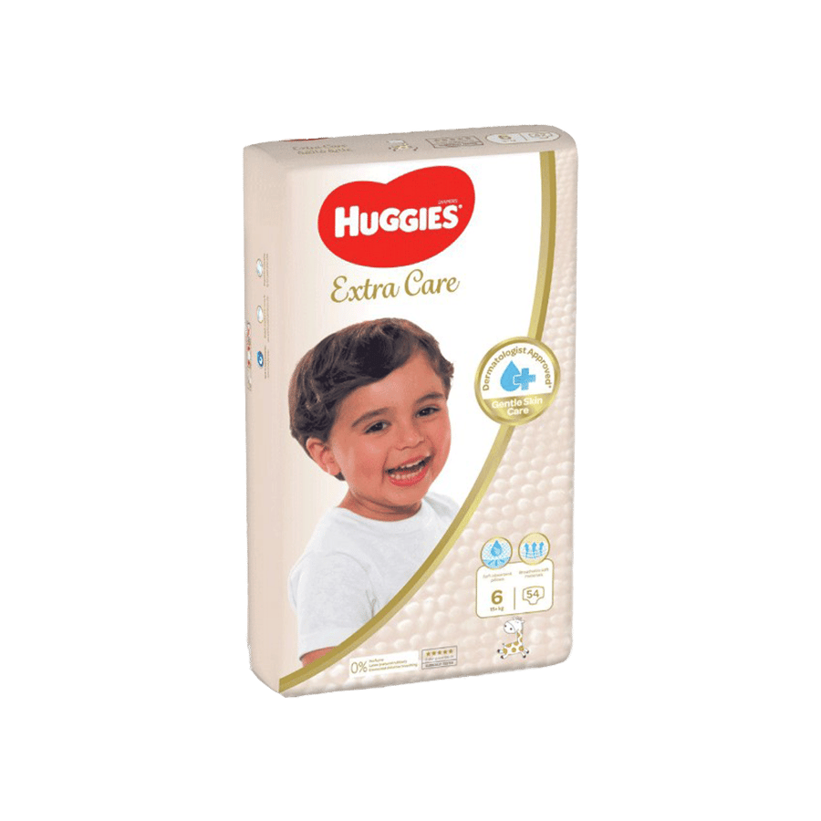 هجيز اكسترا كير حفاظات الأطفال رقم 6 ( 42 قطعة )-HUGGIES EXTRA CARE DIAPERS NO6 42PCS