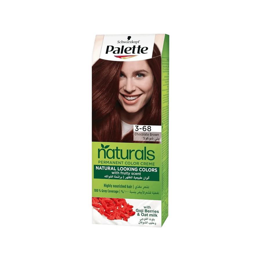باليت صبغة للشعر بنى شوكولاة(3-68)-PALLETTE NATURALS H/C TUBE 3-68