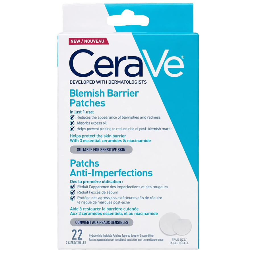 صقات سيرافي لعزل العيوب، 22 قطعة-CERAVE BLEMISH BARRIER PATCHES 22TAILLES