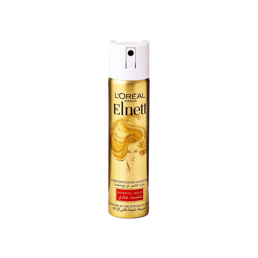 لوريال انليت سبراي مثبت عادي للشعر 75 ملي-LOREAL ELNETT NORMAL H/S 75ML