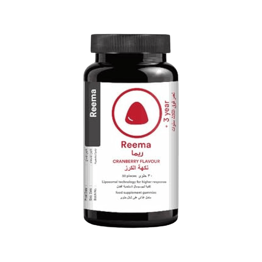 ريما بنكهة التوت البري 30 علكة REEMA CRANBERRY FLAVOUR 30 GUMMIES