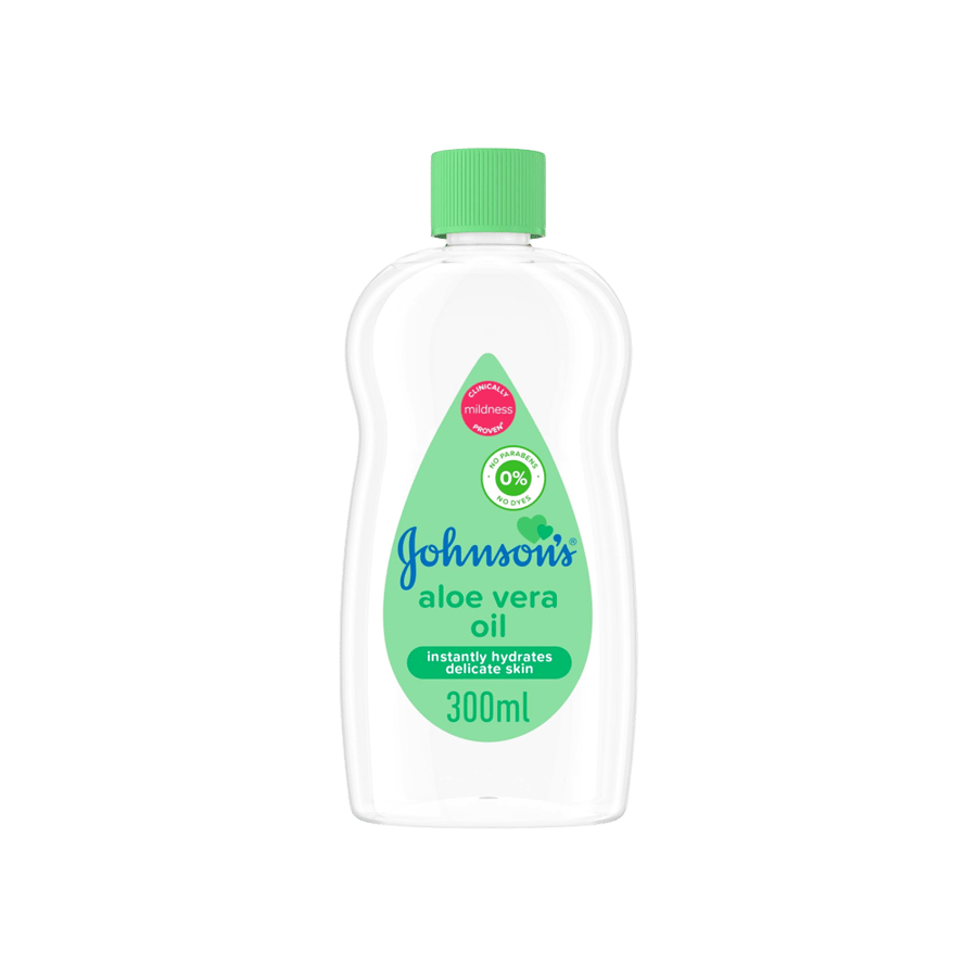 چونسون زيت أطفال 300 مللي (الوفيرا)-JOHNSON BABY OIL 300ML (ALOE VERA )