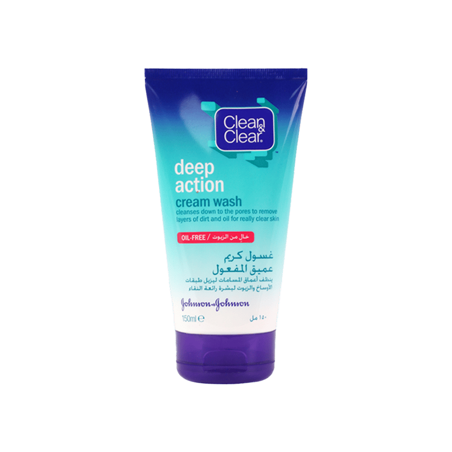 كلين &كلير دي/اكشن كريم منظف 150 مل-CLEAN & CLEAR D/ACTION CREAM CLEAN 150ML