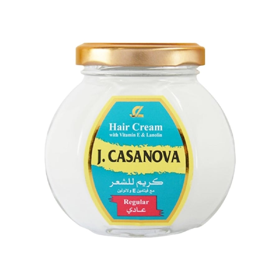 كازنوفا كريم  الشعر العادي 150 جم-J.CASANOVA HAIR CREAM  REGULAR 150 GM