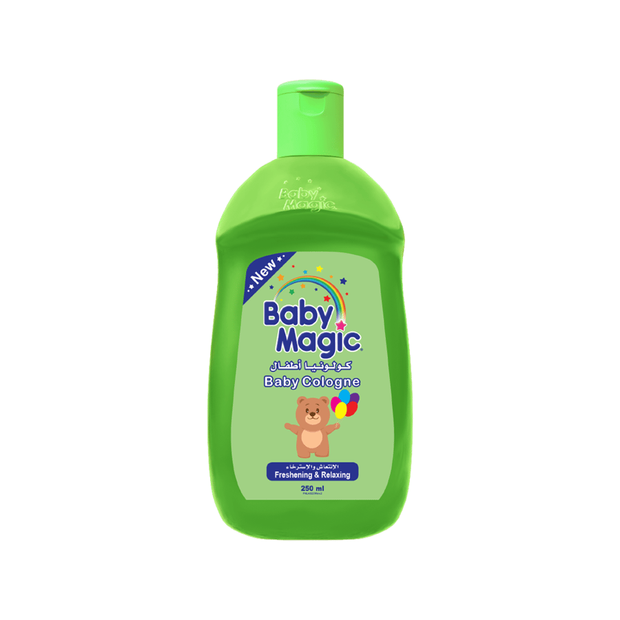 بيبي ماجيك كولونيا للأطفال منعشة ومريحة 250 مل BABY MAGIC BABY COLOGNE FRESHNING&RELAXING 250 ML