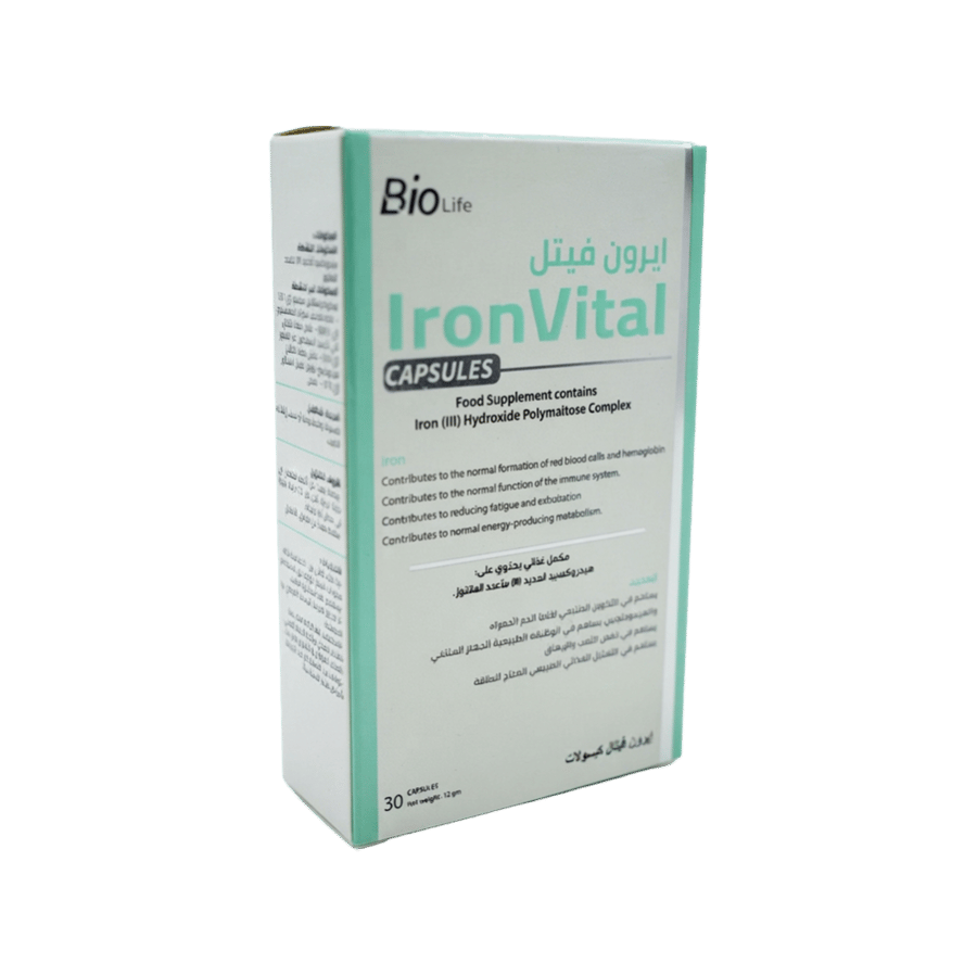 30 كبسولة حديدية-IRONVITAL 30CAP (BIO LIF)