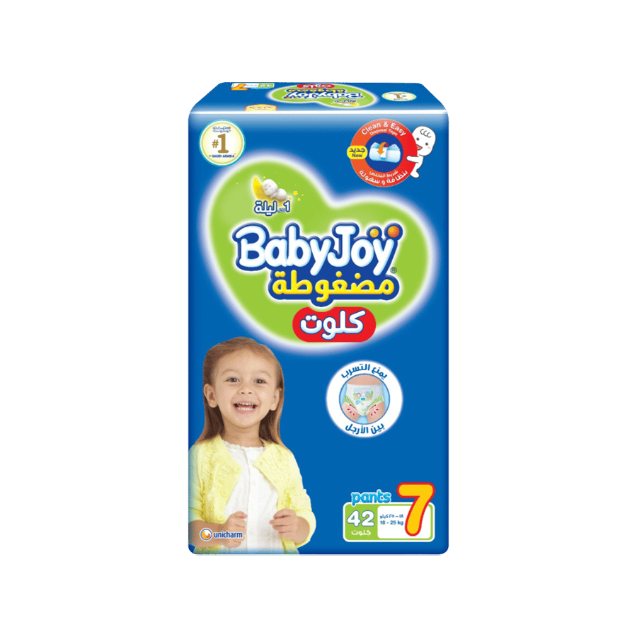 بيبي جوي بانتس مقاس 7 - 42 قطعة BABYJOY PANTS NO-7 42'