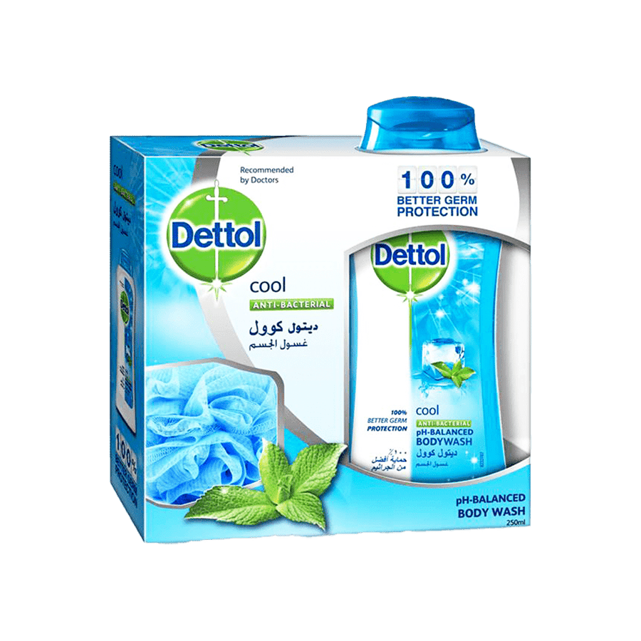 ديتول شاور جل النظافه الشخصية مع لوفه-DETTOL HYGIENIC SHOWER GEL W/LOUFA