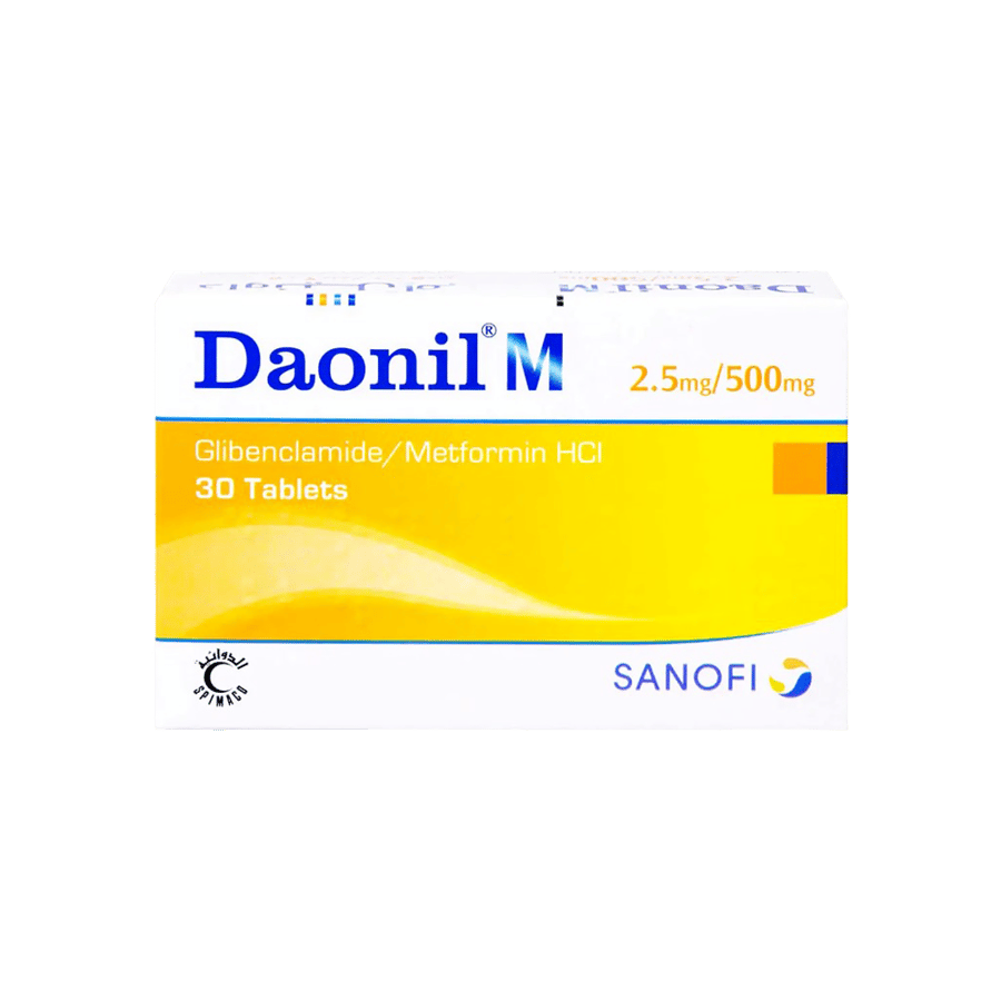 داونيل اقراص 2.5 /500 مجم-DAONIL M TAB 2.5/500 MG