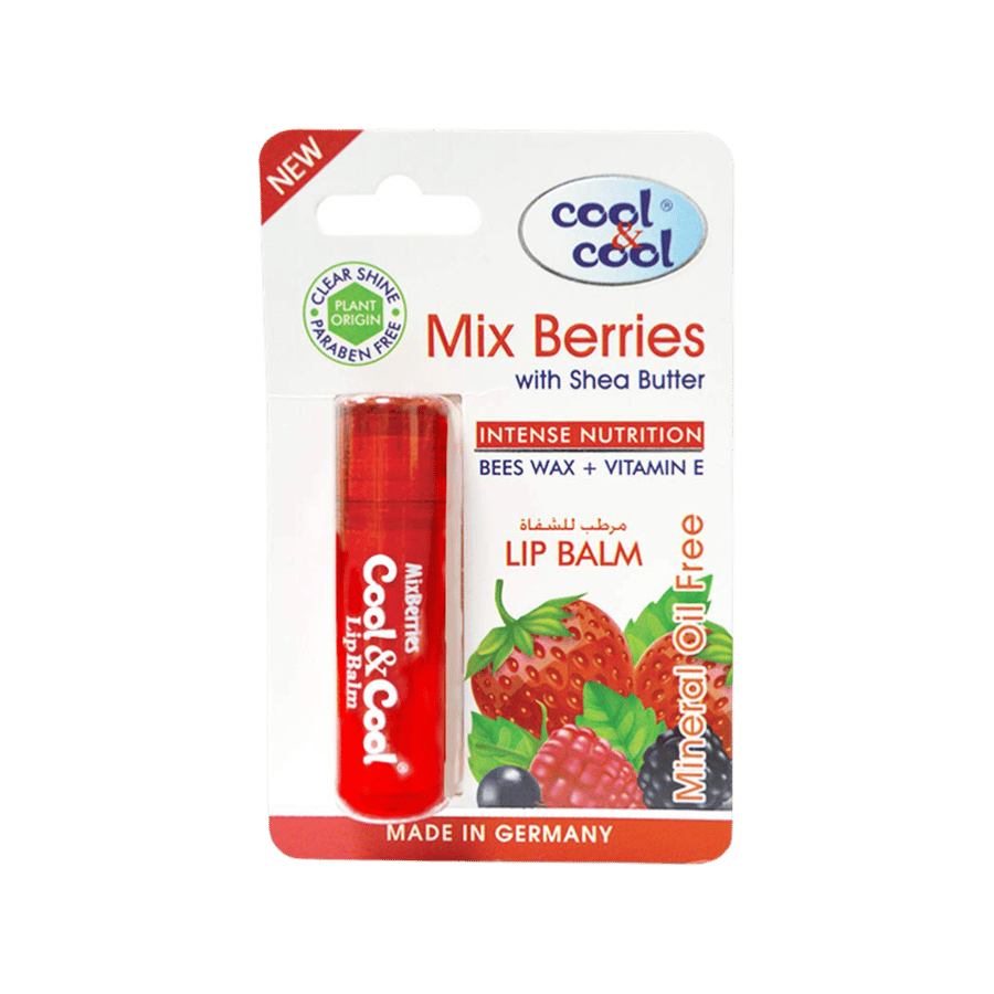 كول آند كول مرطب للشفاة بالتوت المشكل 4.6 جرام-COOL & COOL LIP BALM (MIX BERRIES)