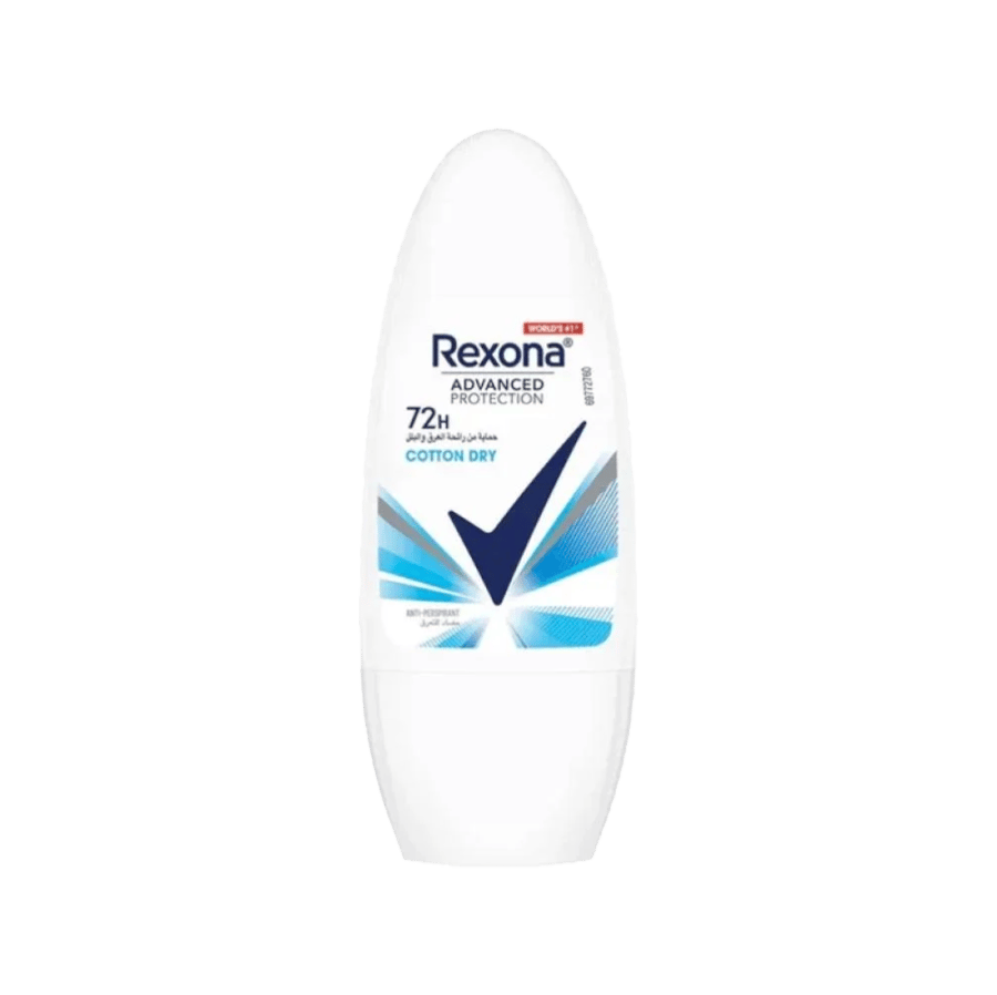 ريكسونا قطن رول للعرق للسيدات 50مل-REXONA ROLL-ON COTTON DRY 50 ML NEW
