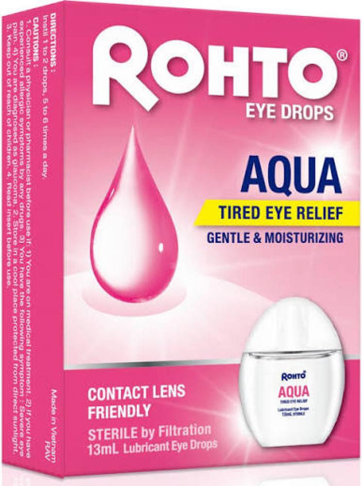 روتو محلول معقم للعين 10 مل -ROHTO EYE DROPS AQUA 10 ML