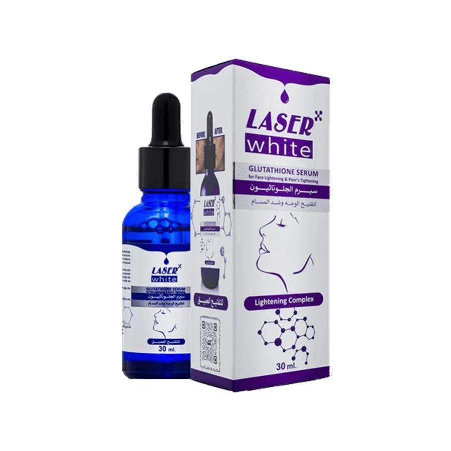 ليزر وايت سيروم الجلوتاثيون  30 مل-LASER WHITE GLUATHIONE SERUM 30 ML