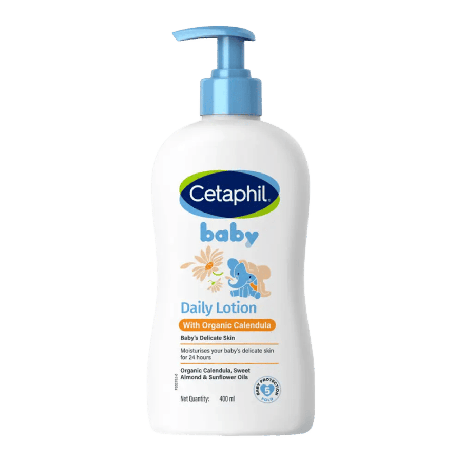 سيتافيل بيبي مع لوشن يومي عضوي بالآذريون 400 مل CETAPHIL BABY WITH ORGANIC CALENDULA DAILY LOTION 400ML