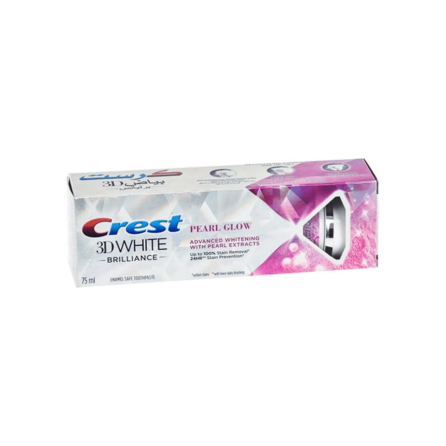 كريست 3 دي معجون تبييض و تألق 75 مل-CREST 3D WHITE BRIL. PEARL GLOW T/P 75ML