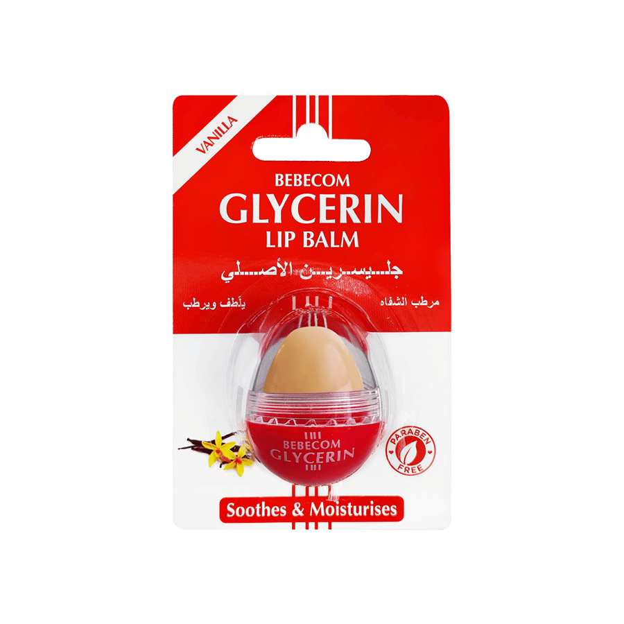 بيبيكوم جليسرين مرطب الشفاة - (فانيلا)-BEBECOM GLYCERIN LIP BALM (VANILLA)
