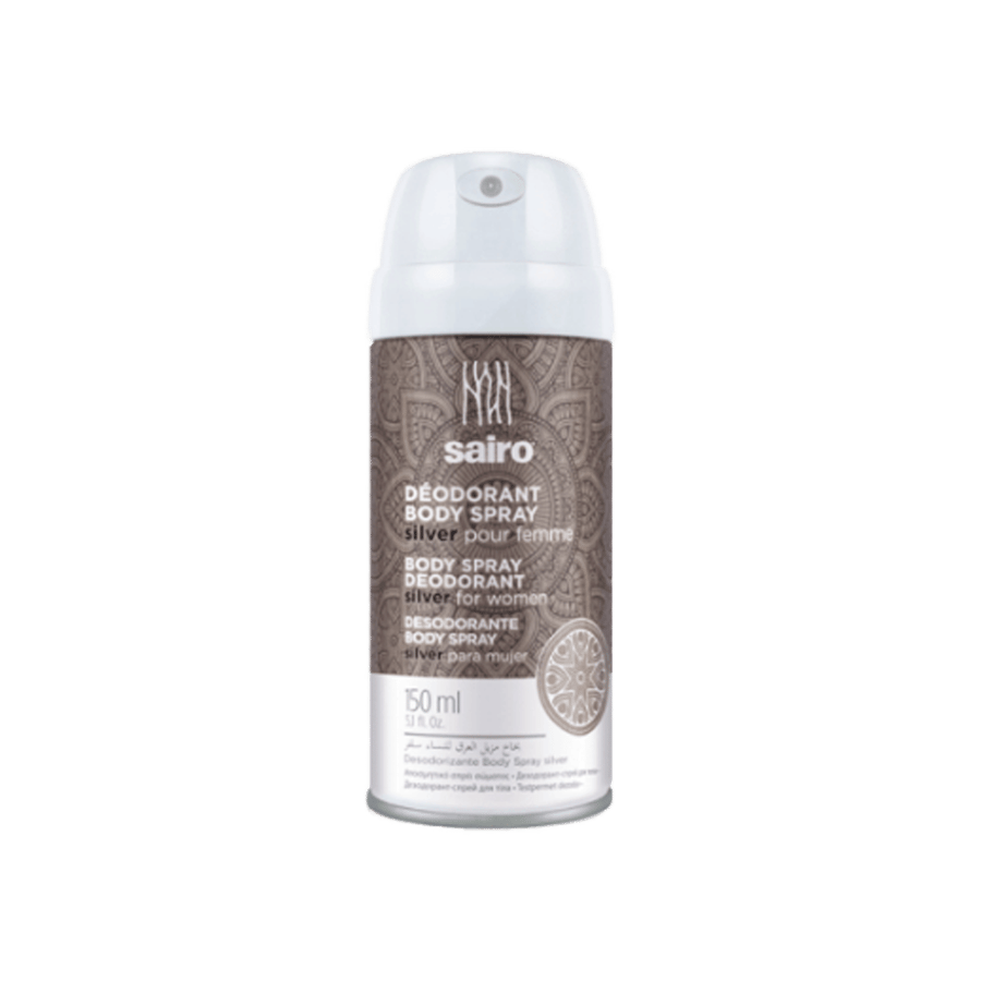 سايرو سبراي مزيل للتعرق 150 مل سيلفر نسائي-SAIRO B/SPRAY 150 ML (SILVER) WOMEN