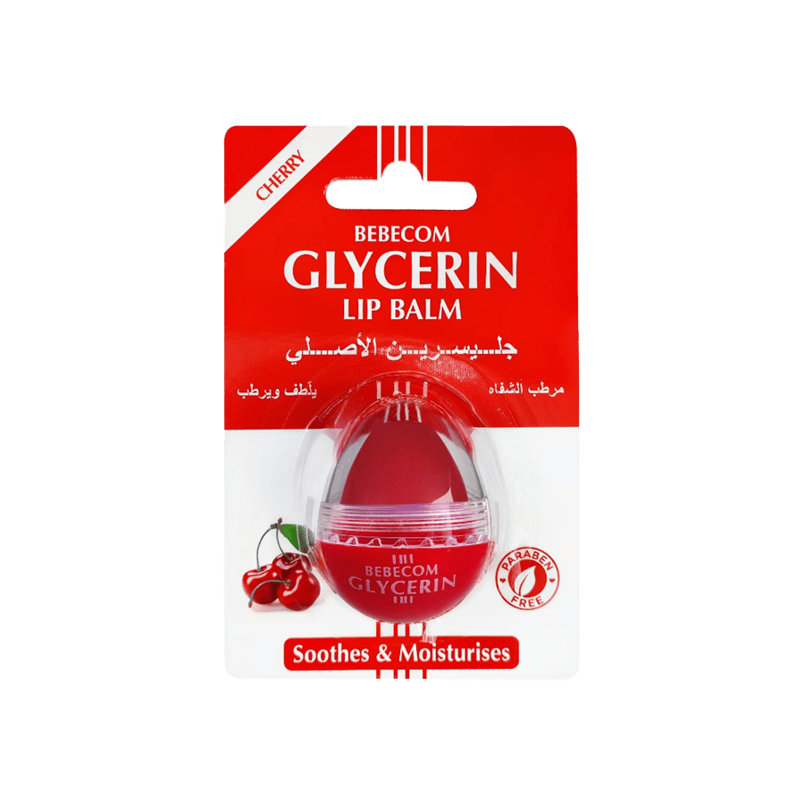 بيبكوم جليسرين لب بالم (شيري) جليسرين مرطب الشفاة ( بالتوت)-BEBECOM GLYCERIN LIP BALM (CHERRY)
